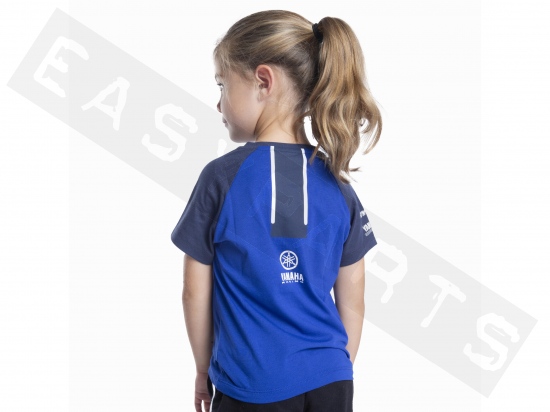 T-Shirt YAMAHA Paddock Blue TeamWear 2024 Malaga blau Kinder